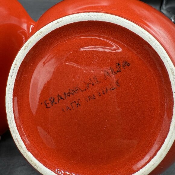 Crate & Barrel Ceramiche Alta Italy Pomodorini Double Double Bowl Tomatoes - Picture 9 of 11